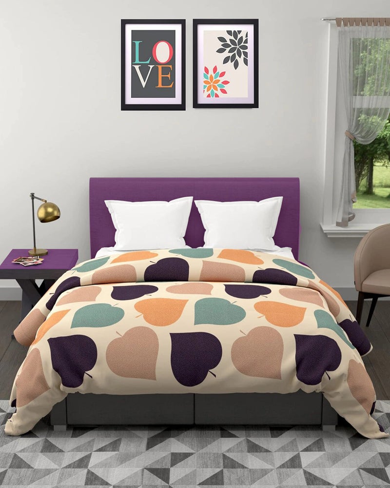 KEA Microfiber Double Bed Printed Comforter, 200 GSM| Comforter Double - Image 1