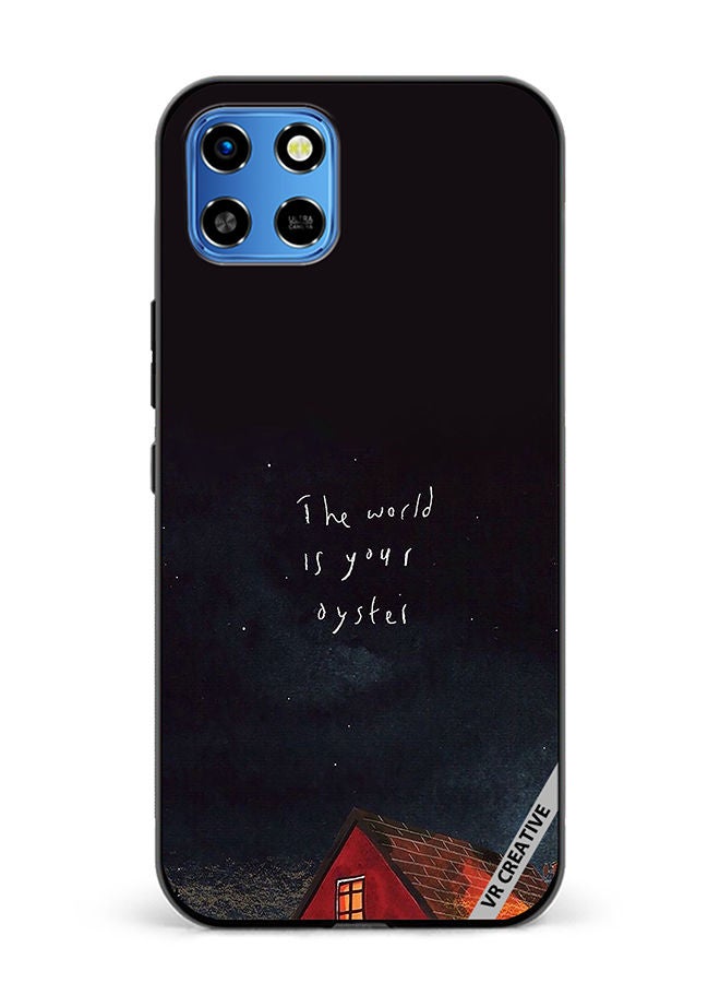 VR CREATIVE Protective Case Cover For Infinix Smart 6 HD The World Is Your Oyster Design Multicolour - Image 1