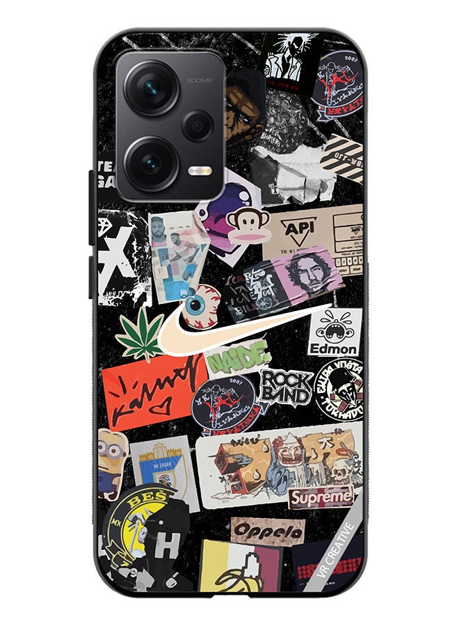 VR CREATIVE Protective Case Cover For Xiaomi Redmi Note 12 Discovery Nike Stickers Design Multicolour - Image 1