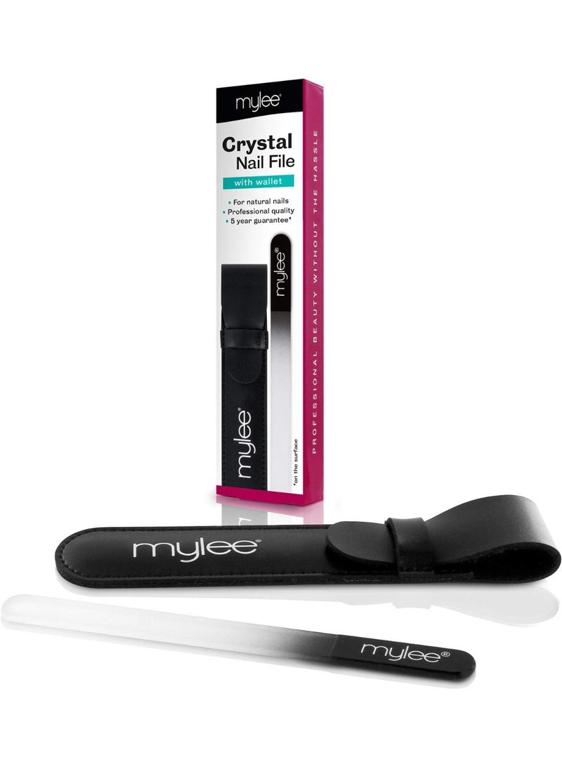 mylee Crystal Nail File with Case Hygienic and Long Lasting Professional Manicure with 5 Year Guarantee for Salon and Home Use - Image 2