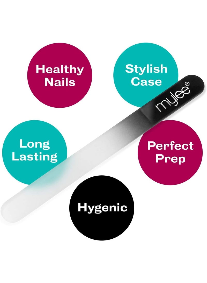 mylee Crystal Nail File with Case Hygienic and Long Lasting Professional Manicure with 5 Year Guarantee for Salon and Home Use - Image 5