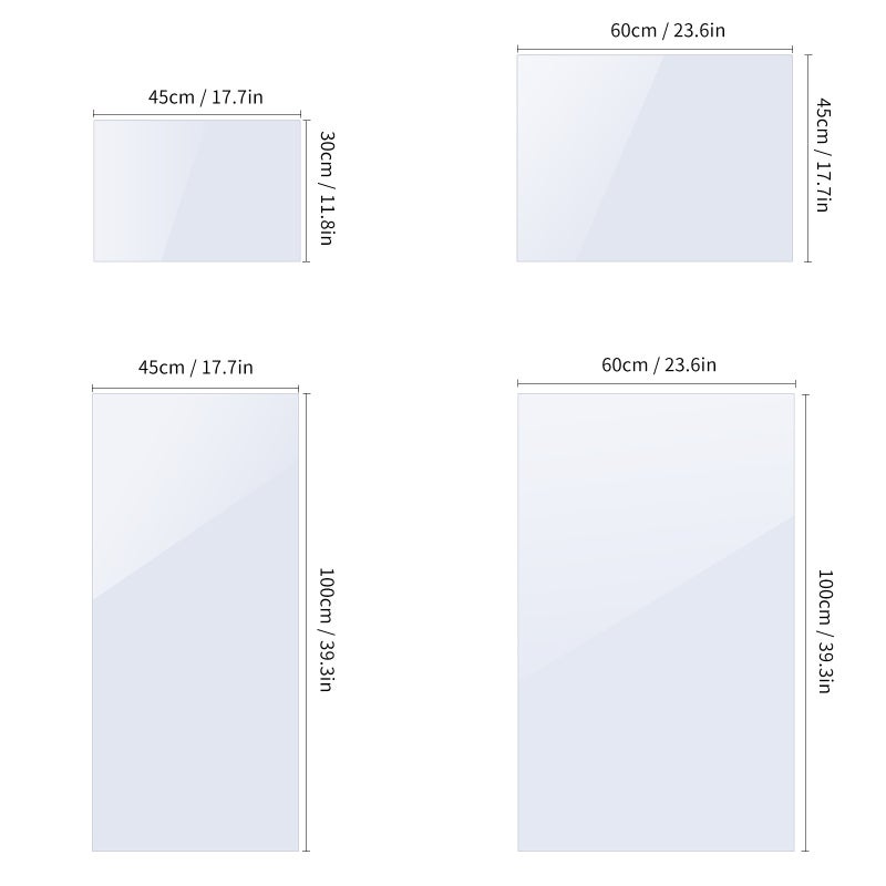 Magnetic Whiteboard Sheet: 45*30cm White Self-Adhesive - Smooth Easy To Clean Flexible Cuttable Magnetic Whiteboard for Home, School, Office, Kitchen - Image 2