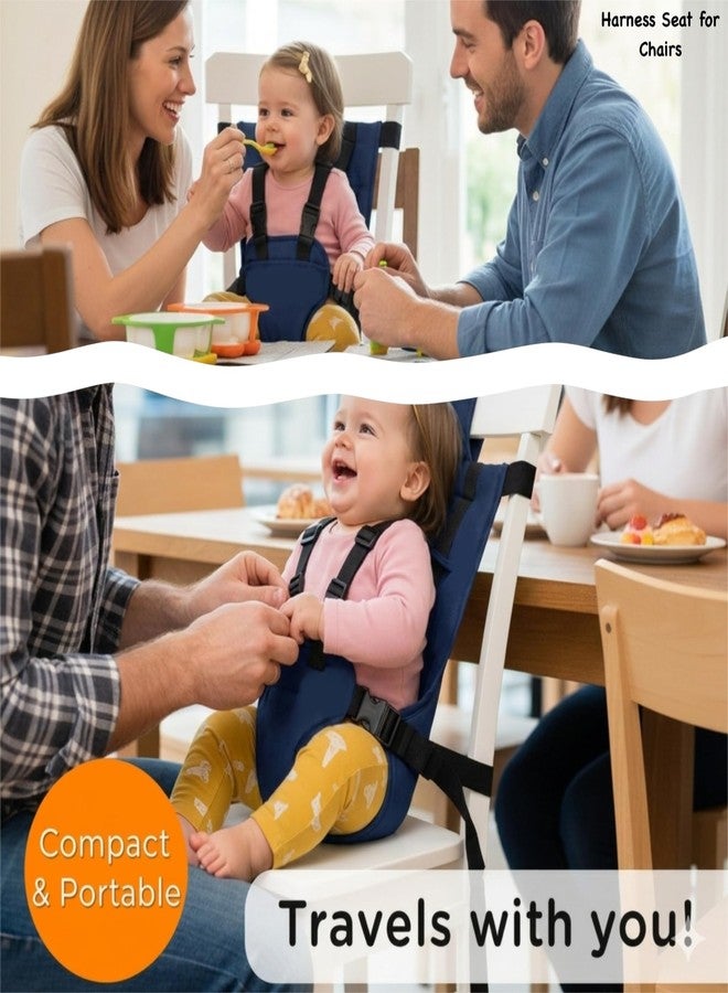 SNAPTRON Harness Seat for High Chair/Portable Chair Seat with Straps for Sitting & Feeding/Portable Baby Safety Harness for Kids/Baby Harness/Travel Essential for Toddlers - Image 5