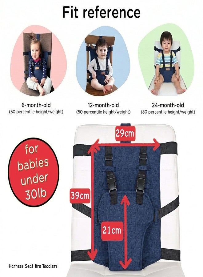 SNAPTRON Harness Seat for High Chair/Portable Chair Seat with Straps for Sitting & Feeding/Portable Baby Safety Harness for Kids/Baby Harness/Travel Essential for Toddlers - Image 3