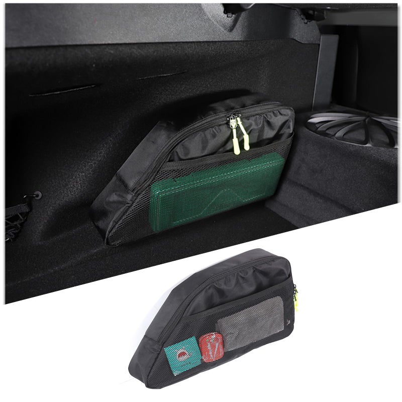 Daeiclru Car Trunk Organizer Compatible with Toyot Supra GR A90 A91 MK5 20192024 Rear Side Oxford Cloth Storage Bag Interior Storage Accessories
