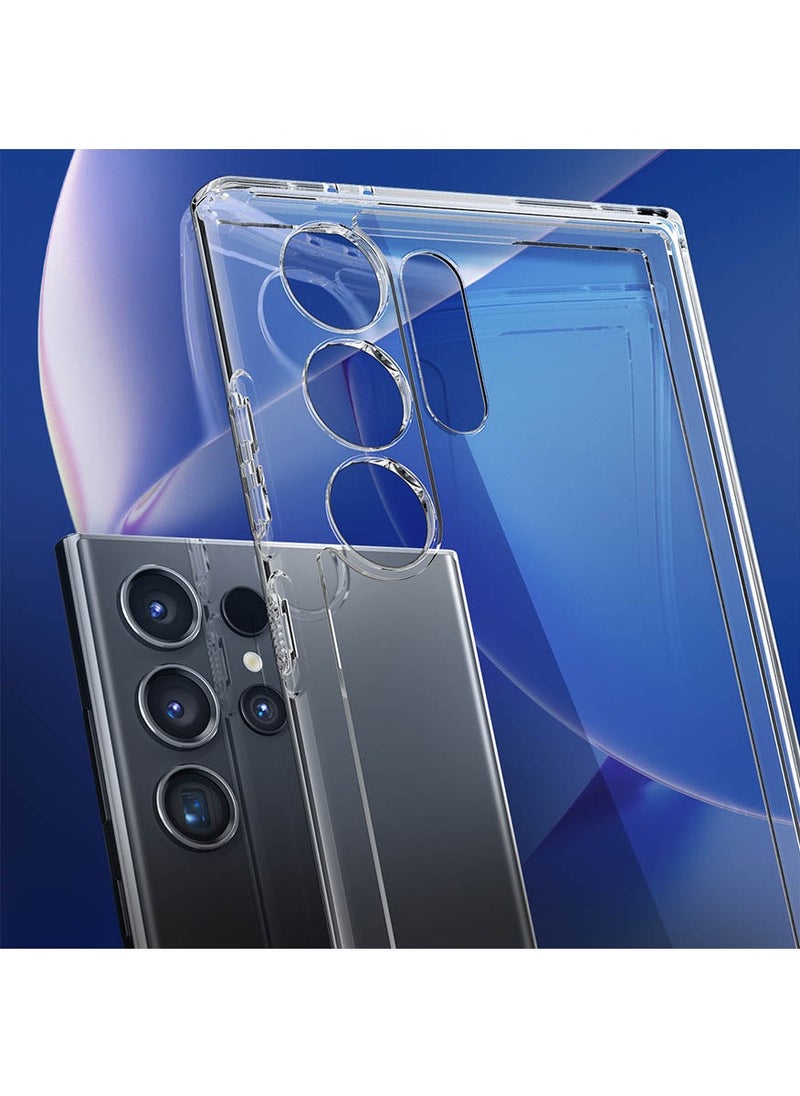 Spigen Ultra Hybrid Samsung Galaxy S24 ULTRA Case Cover - Crystal Clear  - Image 3