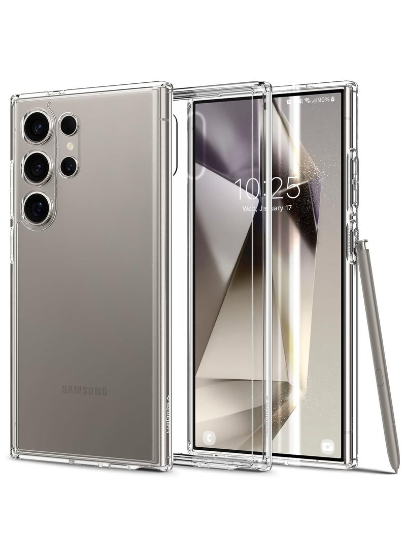 Spigen Ultra Hybrid Samsung Galaxy S24 ULTRA Case Cover - Crystal Clear  - Image 1