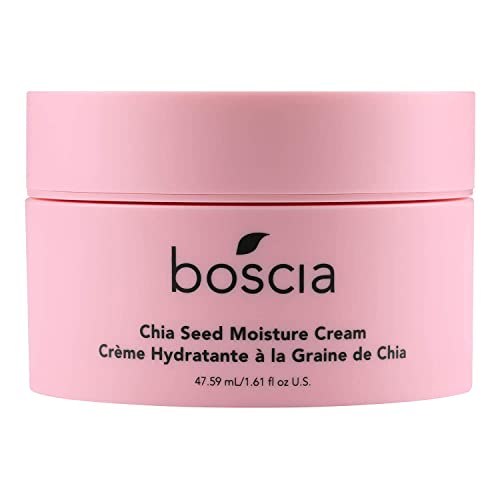 boscia Chia Seed Moisture Cream  Vegan CrueltyFree Natural Skin Care  Sensitive Skin Face Lotion with Elderberry Vitamin A Vitamin B6 Vitamin C  Vitamin E  For Dry Skin Types  161 Oz