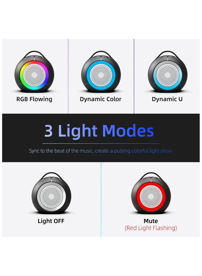 SYOSI USB Computer Speakers for Desktop, PC, Laptop, Crystal-Clear Sound, Portable Plug-N-Play Speakers with Dynamic RGB Light, Loud Volume, Rich Bass, Touch Control, Compatible with Windows/macOS/ChromeOS - Image 3