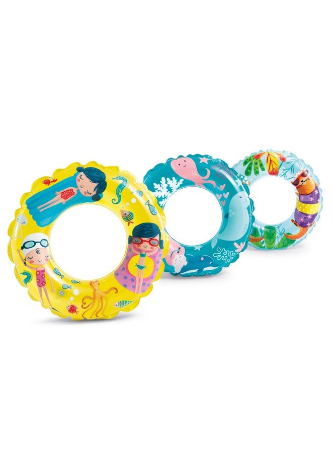 Glan Kids Swimming Pool Accessories Inflatable Combo Summer Swimming Beach Pool Accessories Adults Water Fun Toys (Swimming Ring (Girls)) - Image 5