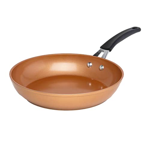 Ecolution Titanium Ceramic Easy Clean Endure Nonstick Silicone Stay Cool Handle, 9.5-Inch Fry Pan, Copper - Image 1