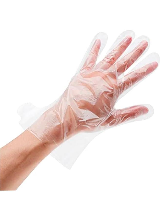 Generic 200Pcs Parafin Wax Disposable Gloves for Cleaning、Plastic Gloves for Hair Coloring Paraffin Wax for Hand and Feet Pedicure Supplies Professional、Plastic Gloves Disposable for Food Preparation  - Image 1