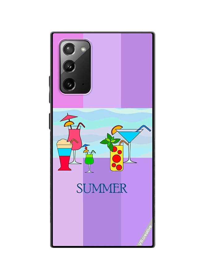 VR CREATIVE Protective Case Cover For Samsung Galaxy Note20 5G Summer Design Multicolour - Image 1