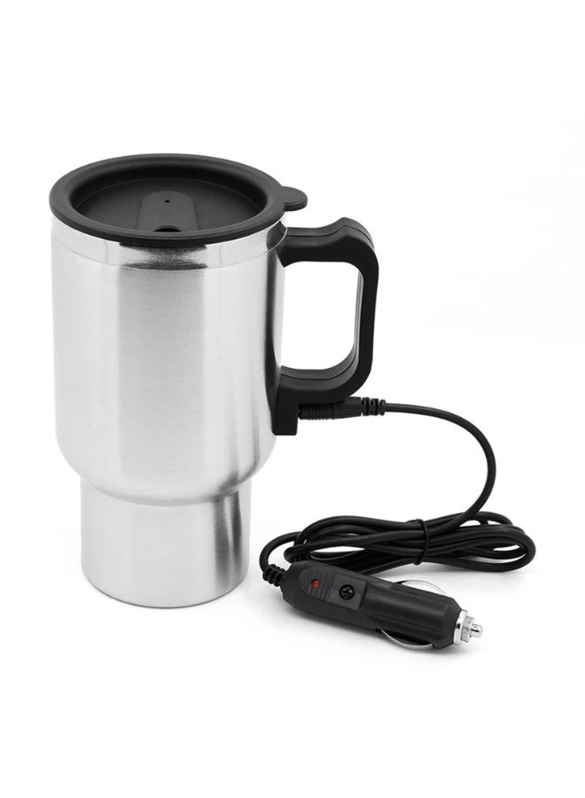 500ml Stainless Steel Car Electric Heating Cup Travel Kettle Mug with Auto Heating, Portable Coffee Tea Water Heater for Car & Truck - Image 1