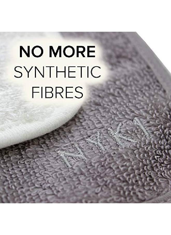 NYK1 - Bamboo Exfoliating Washcloth Face Towels Pack Of (2) Nyk1 Cleanse And Clear Bamboo Washcloths Reusable Makeup Remover Cloths Reusable Microfiber Bamboo Makeup Remover Pads/Bamboo Face Washcloths - Image 1