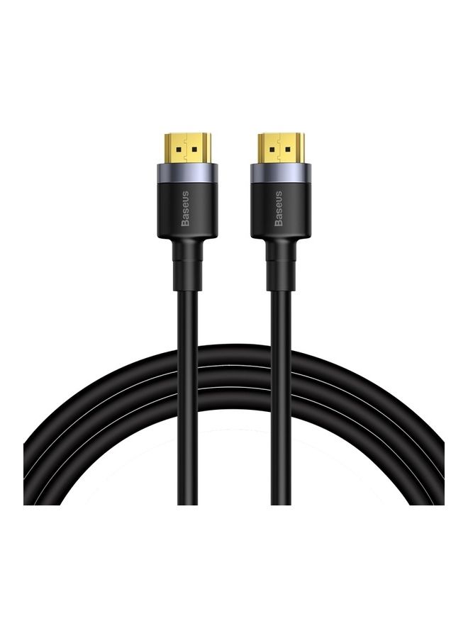 بيسوس كابل محول كافولي من HDMI ذكر بدقة 4K إلى HDMI ذكر بدقة 4K أسود - Image 1
