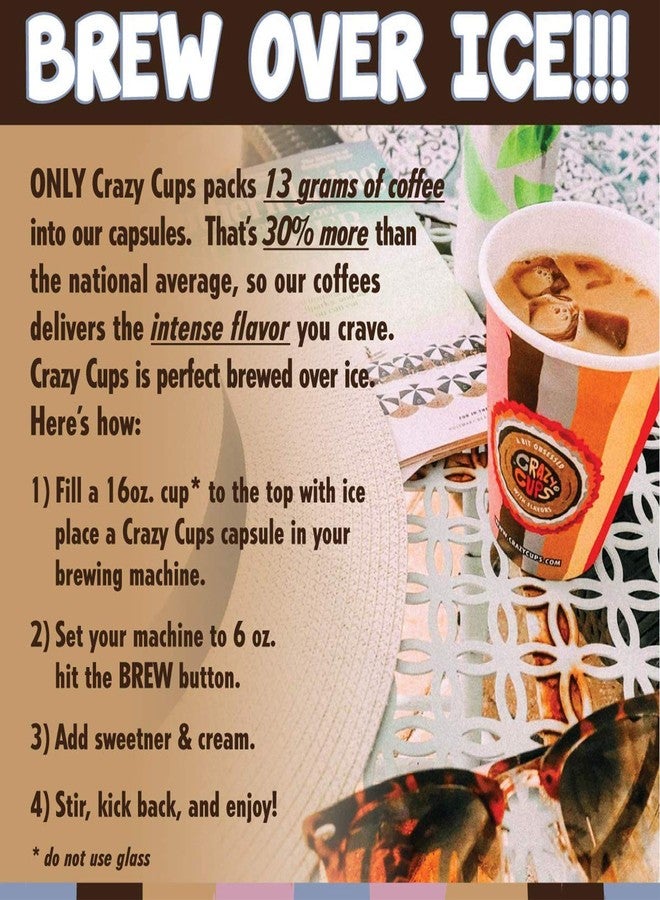 Crazy Cups Flavored Coffee Pods Variety Pack, Medium Roast, Single Serve in Recyclable for Keurig K cups Machines, 50 Count - Image 2