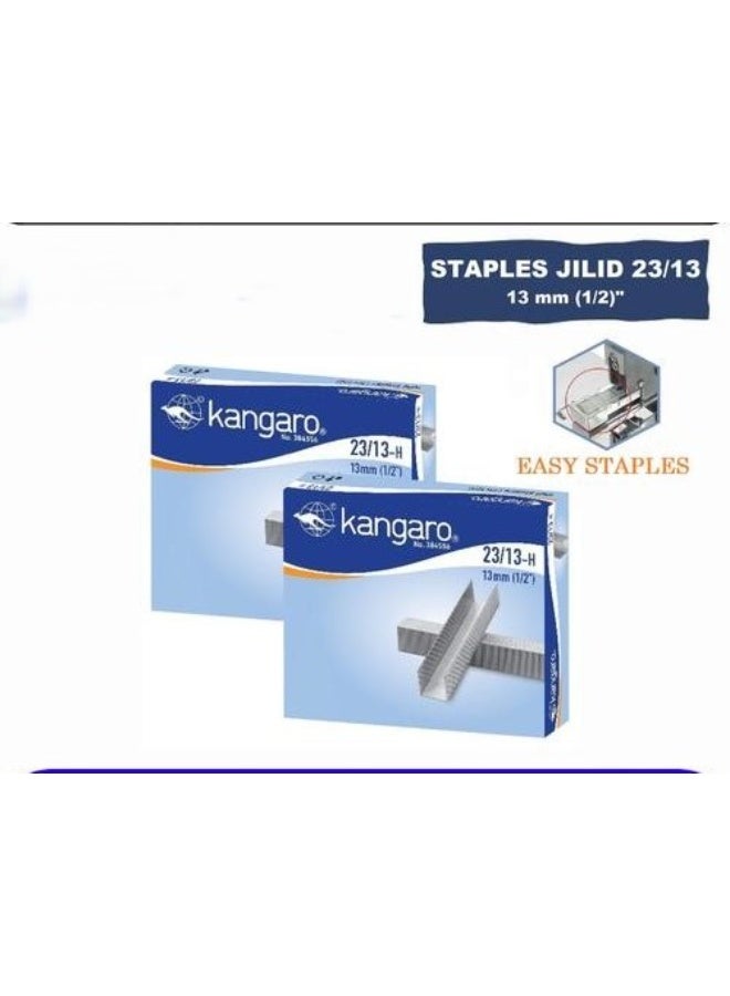 Kangaro 23/10 staples 1000 staples silver - Image 1