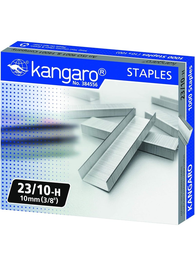Kangaro 23/10 staples 1000 staples silver - Image 2
