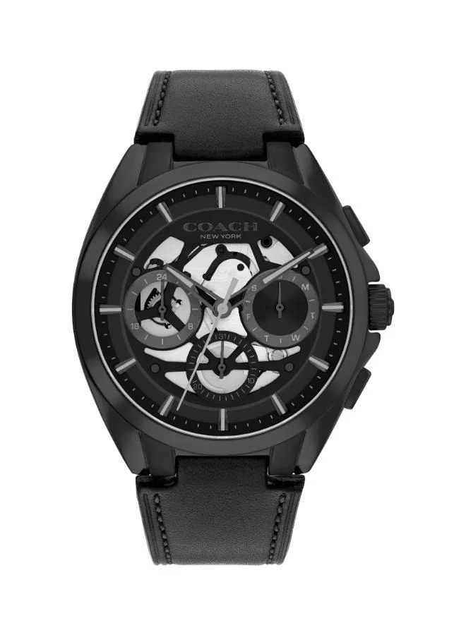 Ionic Plated Black Steel Quartz Multi Watch
