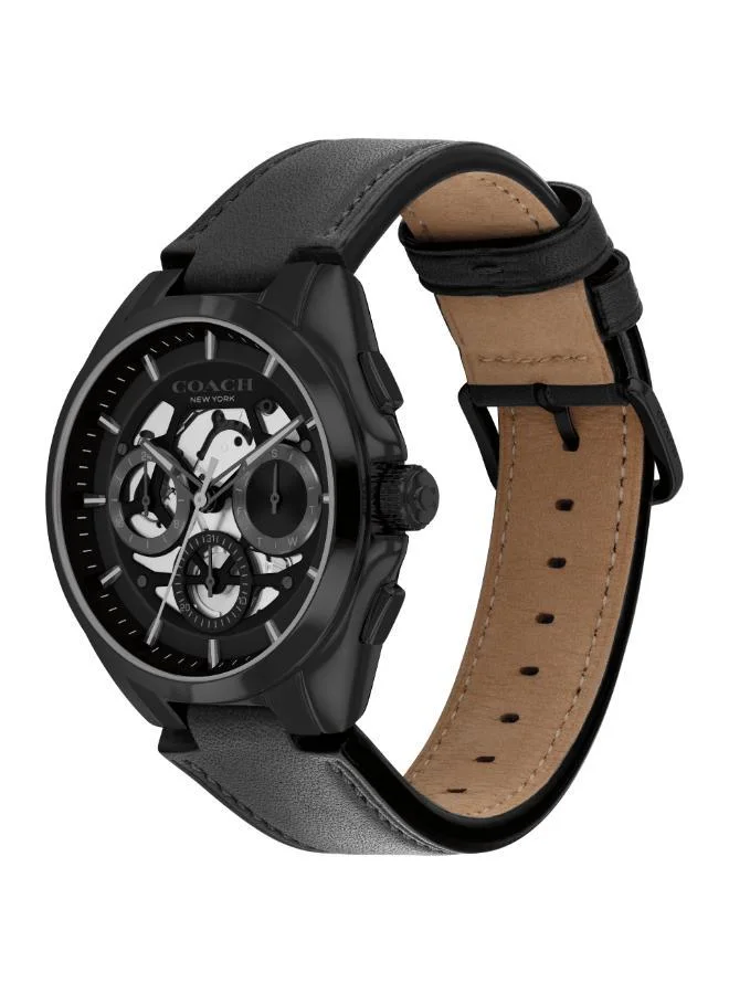 Coach  Ionic Plated Black Steel Quartz Multi Watch for Men | Best Price UAE