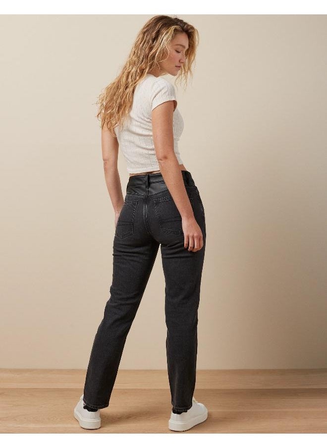 American Eagle High Waist Straight Fit  Jeans  - Image 2