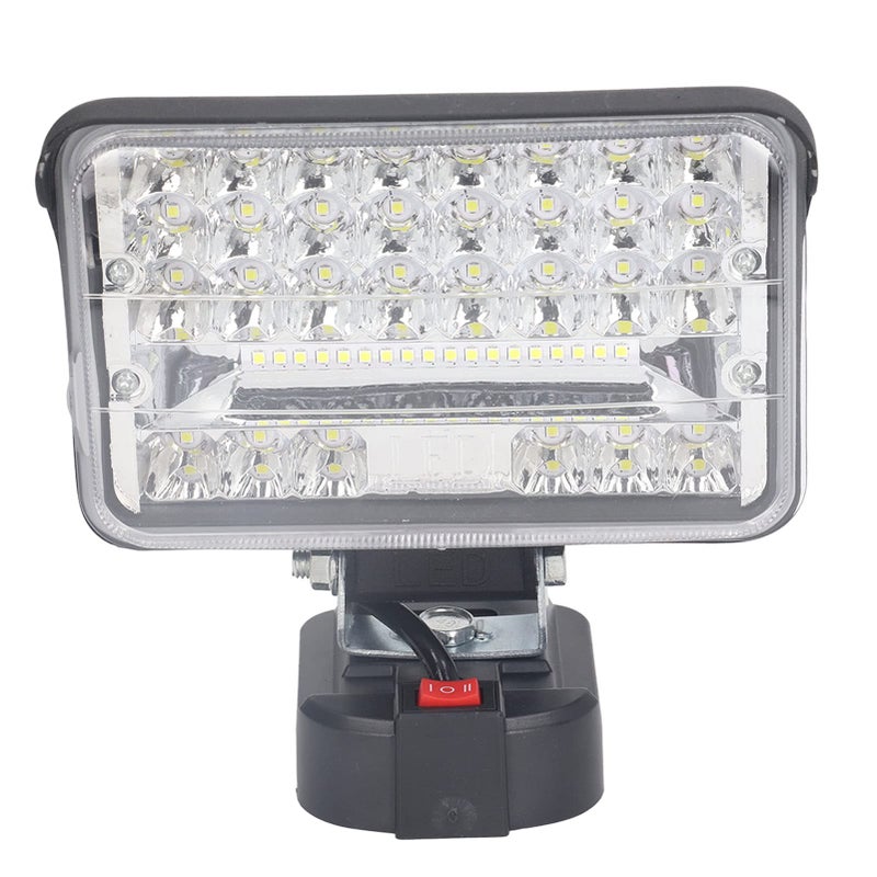 Cordless 144W 7200LM LED Flood Light Adjustable Holder Compatible 18V Battery Outdoor Work Light - Image 3