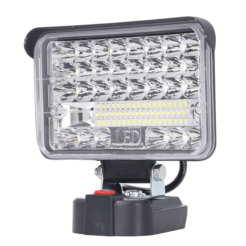 Cordless 144W 7200LM LED Flood Light Adjustable Holder Compatible 18V Battery Outdoor Work Light - Image 2