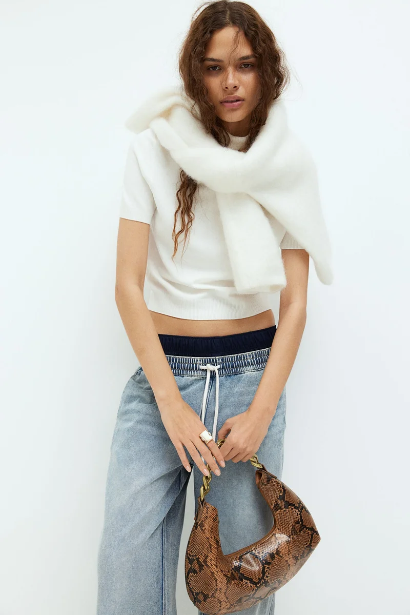 H&M Denim pull-on trousers