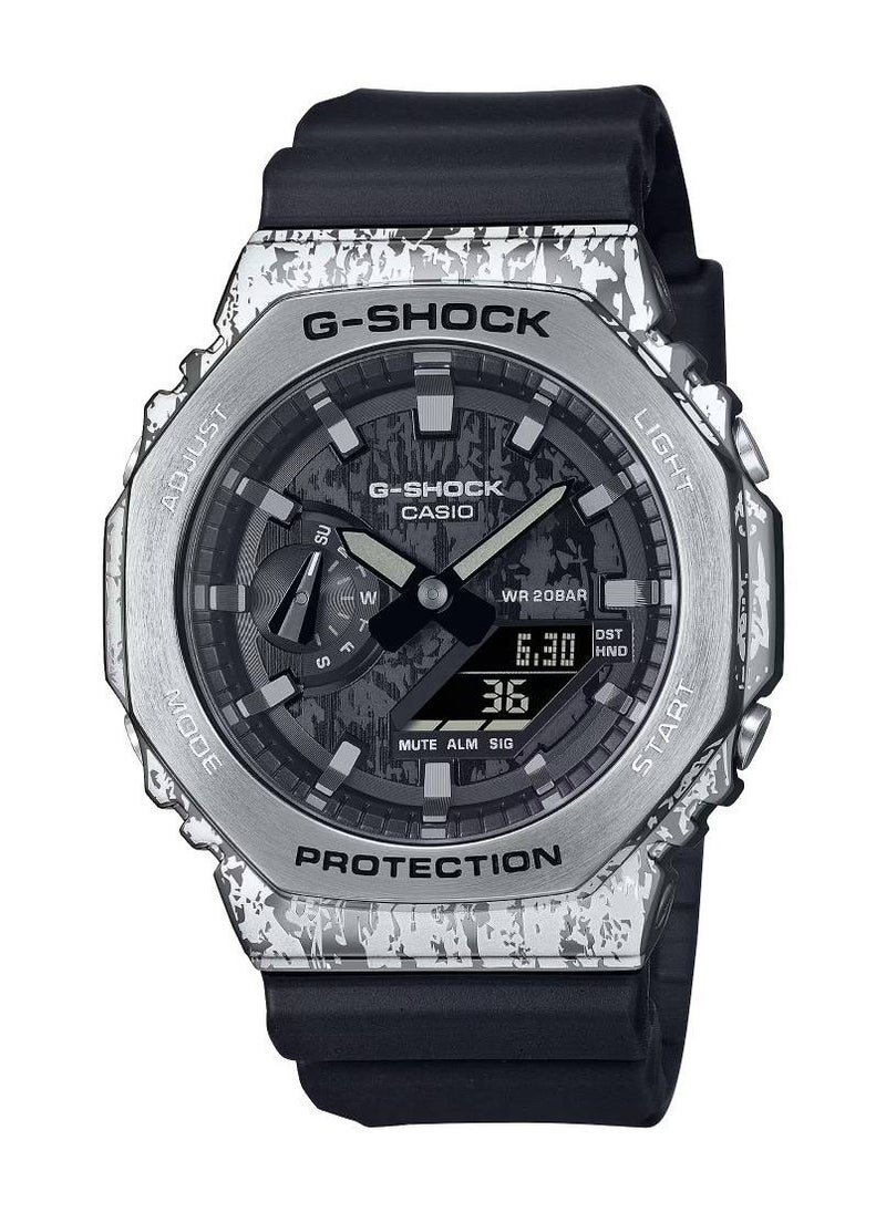 G-SHOCK Casio Analog+Digital Rubber Strap Watch GM-2100GC-1A 