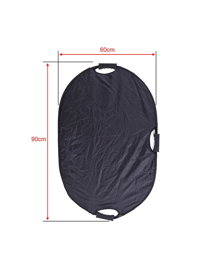 ANDOER 90*60cm Portable Handheld Oval Collapsible 5in1 Multi Reflector with Gold/Sliver/White/Black/Translucent Colors for Photo Studio Photography  - Image 5
