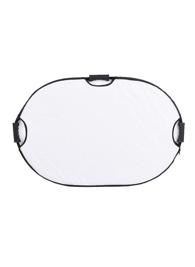 ANDOER 90*60cm Portable Handheld Oval Collapsible 5in1 Multi Reflector with Gold/Sliver/White/Black/Translucent Colors for Photo Studio Photography  - Image 2