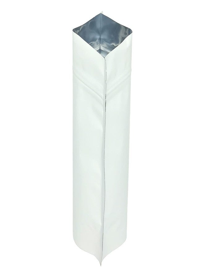AQRICHFOX Matte White Resealable Stand Up Pouchs Food Storage Aluminum Foil Bags Zip Lock Smell Proof Pouches 50pcs - Image 5