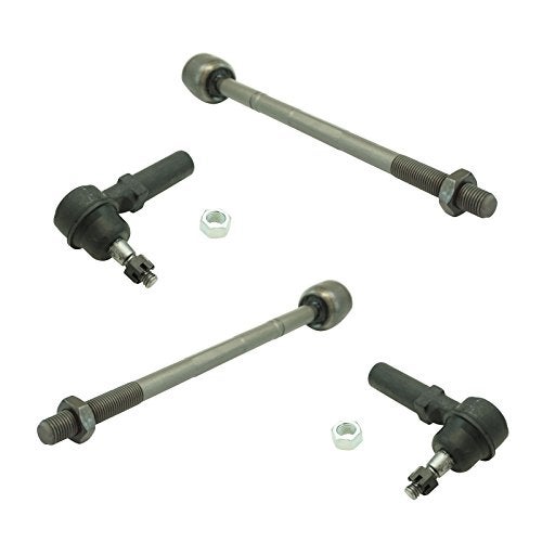 TRQ Front Tie Rod Set Compatible with 2004-2009 Cadillac XLR 1997-2013 Chevrolet Corvette - Image 1