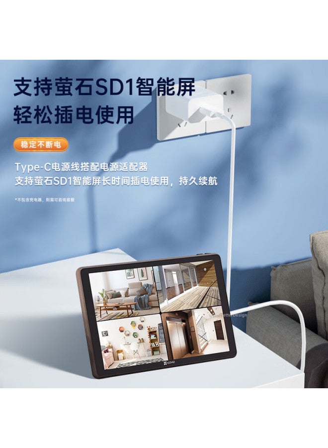 Trendy Style Fashionable Power Extension Cable For Yi Home Camera C6c, Type-c Charging Cable 5m For C60p/c7/e4p/hb8 H6 Cb1 Cb3 Camera Power - Image 2