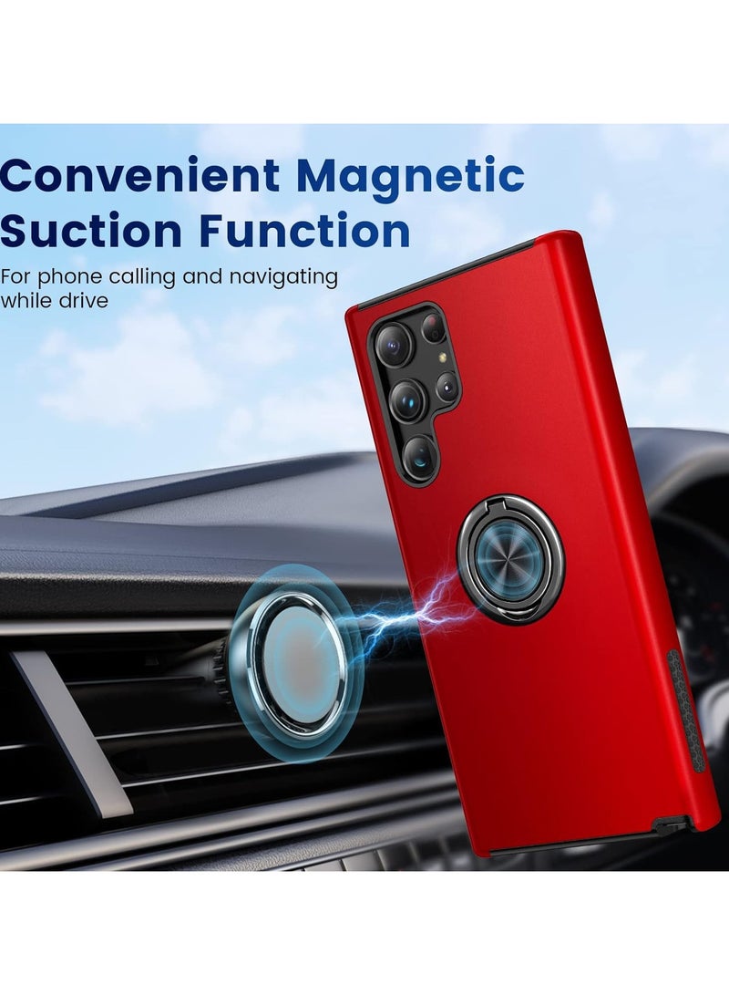 Samsung Galaxy S22 Ultra Case, Samsung Galaxy S22 Ultra Case with Ring Case, Flexible TPU Frame + Hard PC Back, Scratch Resistant  Flexible Camera Protection Samsung S22 Ultra 5G - Image 4