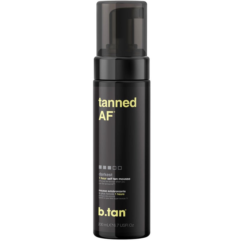 b tan b.tan Dark Self Tanner Mousse | Get Tanned - Best, 1 Hour Express Sunless Tanning Foam, No Fake Tan Smell, Ultra Dark Bronzing Glow, Face & Body, Vegan, Cruelty Free, 6.7 Fl Oz - Image 1