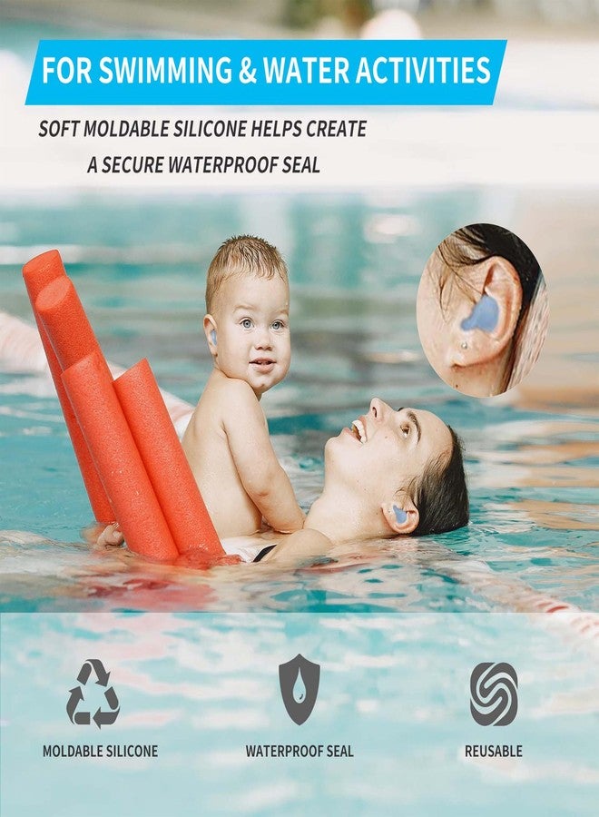 LYSIAN Ultra Soft Moldable Ear Plugs for Sleeping and Swimming Adults and Kids - Reusable Noise Cancelling Earplugs for Sound Blocking, Snoring, Study - Image 3