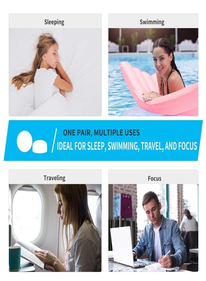LYSIAN Ultra Soft Moldable Ear Plugs for Sleeping and Swimming Adults and Kids - Reusable Noise Cancelling Earplugs for Sound Blocking, Snoring, Study - Image 5