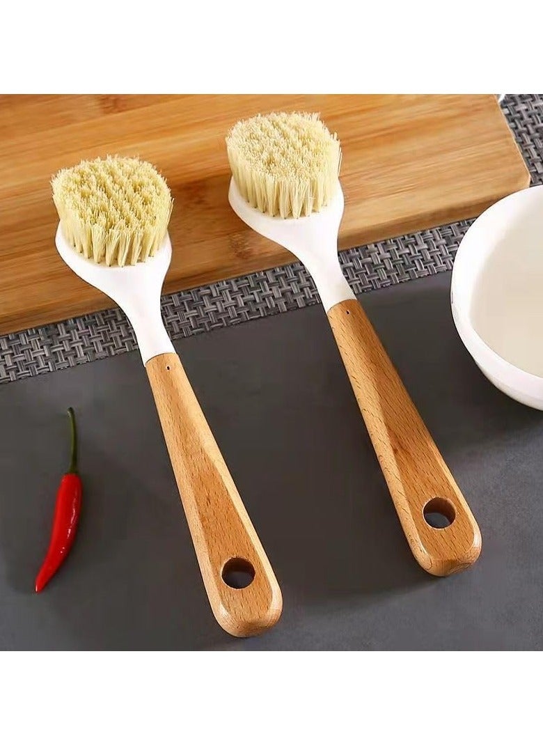 Oasisgalore (2 Pack) Kitchen Scrub Brush for Cleaning Dishes Pots Pans Sink with Long Handle - Image 3