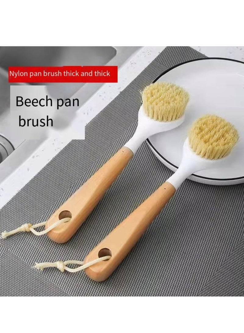 Oasisgalore (2 Pack) Kitchen Scrub Brush for Cleaning Dishes Pots Pans Sink with Long Handle - Image 5