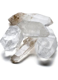 Kalifano KALIFANO Quartz Points Bundle (500+ Carats) - Bulk High Energy Raw Lemurian Reiki Cuarzo Crystal Used for Clarity and Purpose - Information Card Included (Family Owned & Operated)  - Image 1