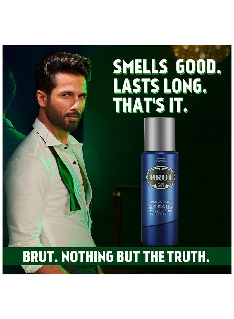BRUT Ocean Deodorant Body Spray for Men,200 ml - Image 1