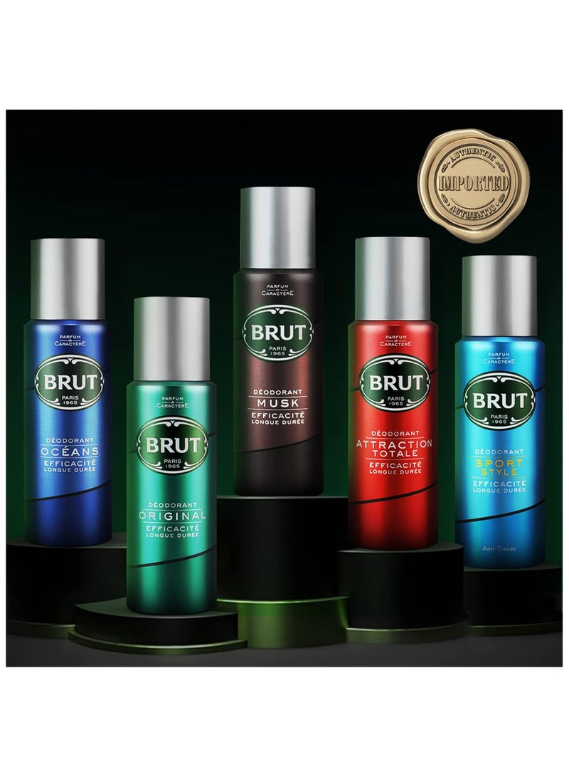 BRUT Ocean Deodorant Body Spray for Men,200 ml - Image 2