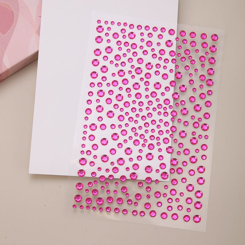 Prom Makeup Eyebrow Stickers Self-Adhesive Rhinestone Eye Stickers Face Rhinestone Stickers Acrylic Gem Face Stickers Forehead - Image 1
