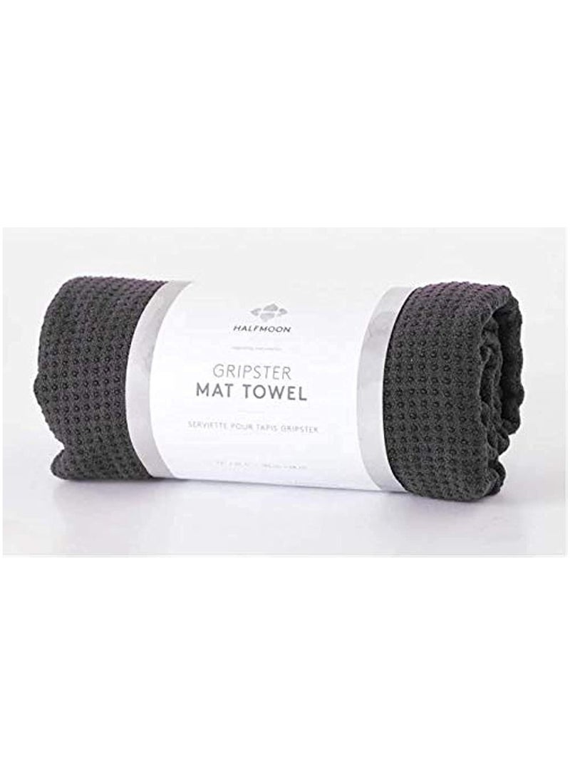 HALFMOON Wet Gripster Mat Towel, 72-Inch x 26.5-Inch Size, Charcoal - Image 2