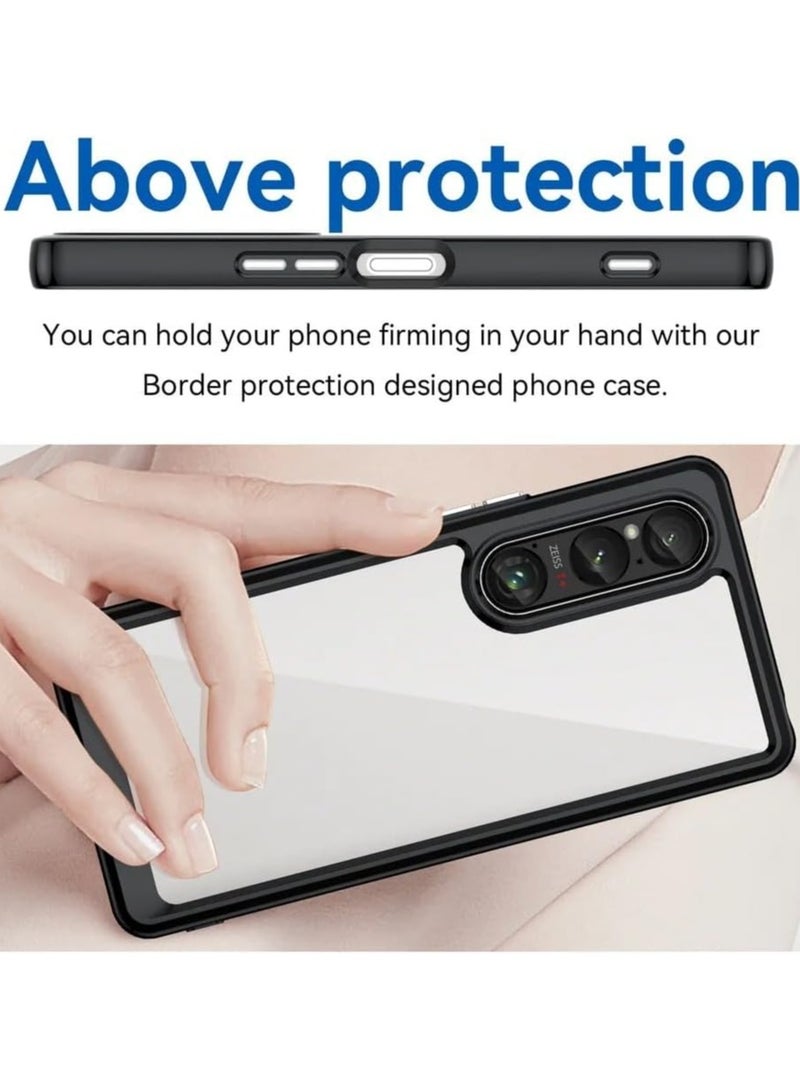 General Sony Xperia 1 VI 2024 Case, No Yellowing Military Grade Drop Protection Thin Flexible Silicone TPU Shockproof Protective Slim Fit Phone Cover  - Image 2