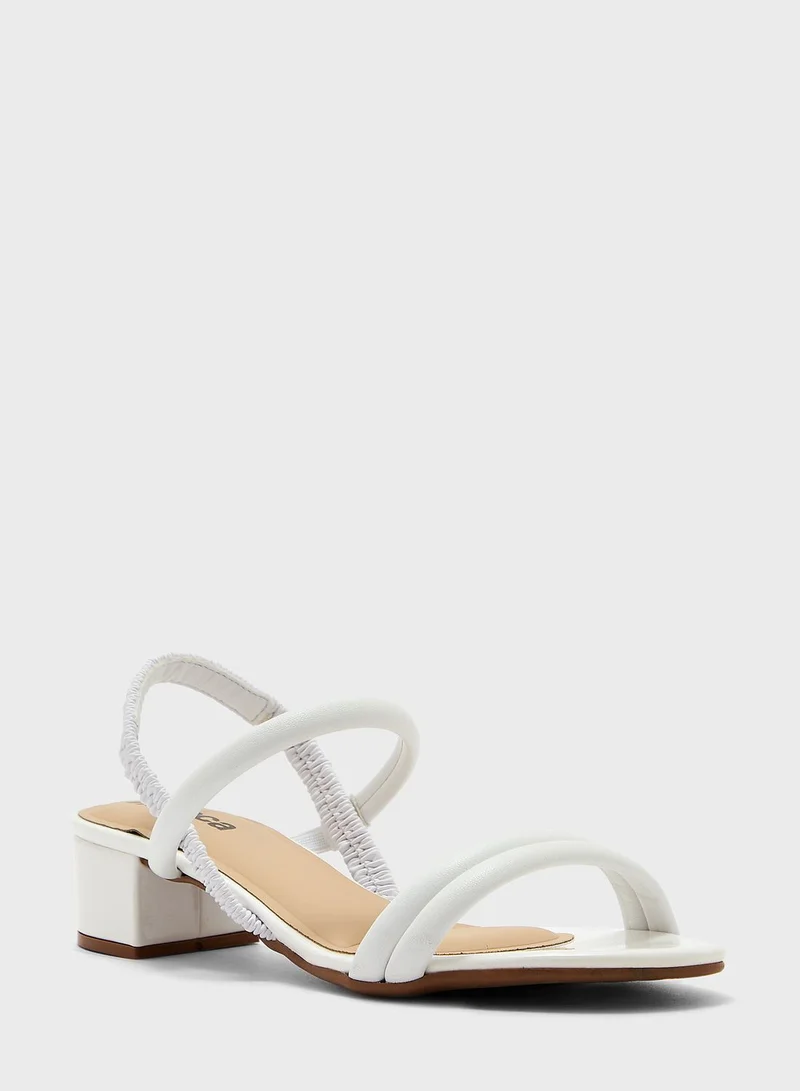 MOLECA Ankle Strap Mid Heel Sandals