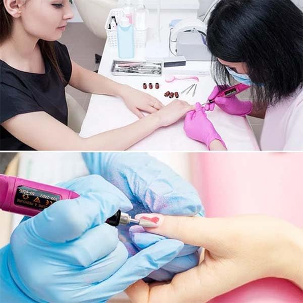 URBAN BOX Electric Nail Drill Machine Kit, USB Powered, Pink, 6 Bits Set for Manicure and Pedicure Nail Drill Machine 20000 RPM Professional Nail Drills for Acrylic Nails Gel E-file Nail File for Salon and Home Beginners DIY Use - Image 3