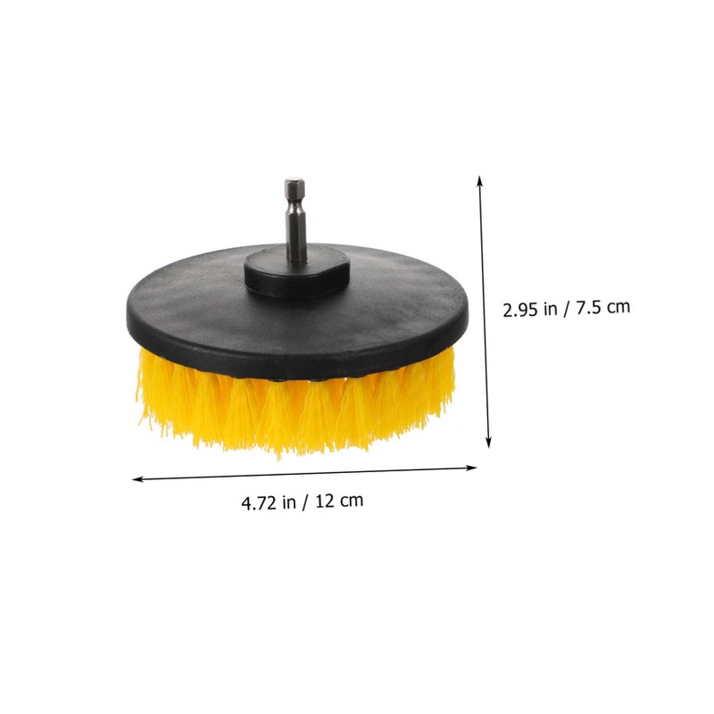 5 Inch Round Electric Drill Brush Set Portable Cleaning Tool For Kitchen Floor Scrubbing - Image 3